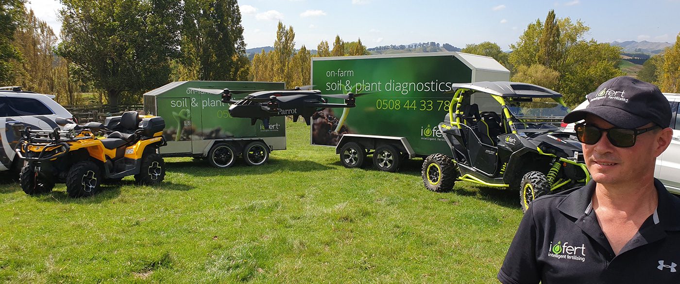 Fertiliser application on farm